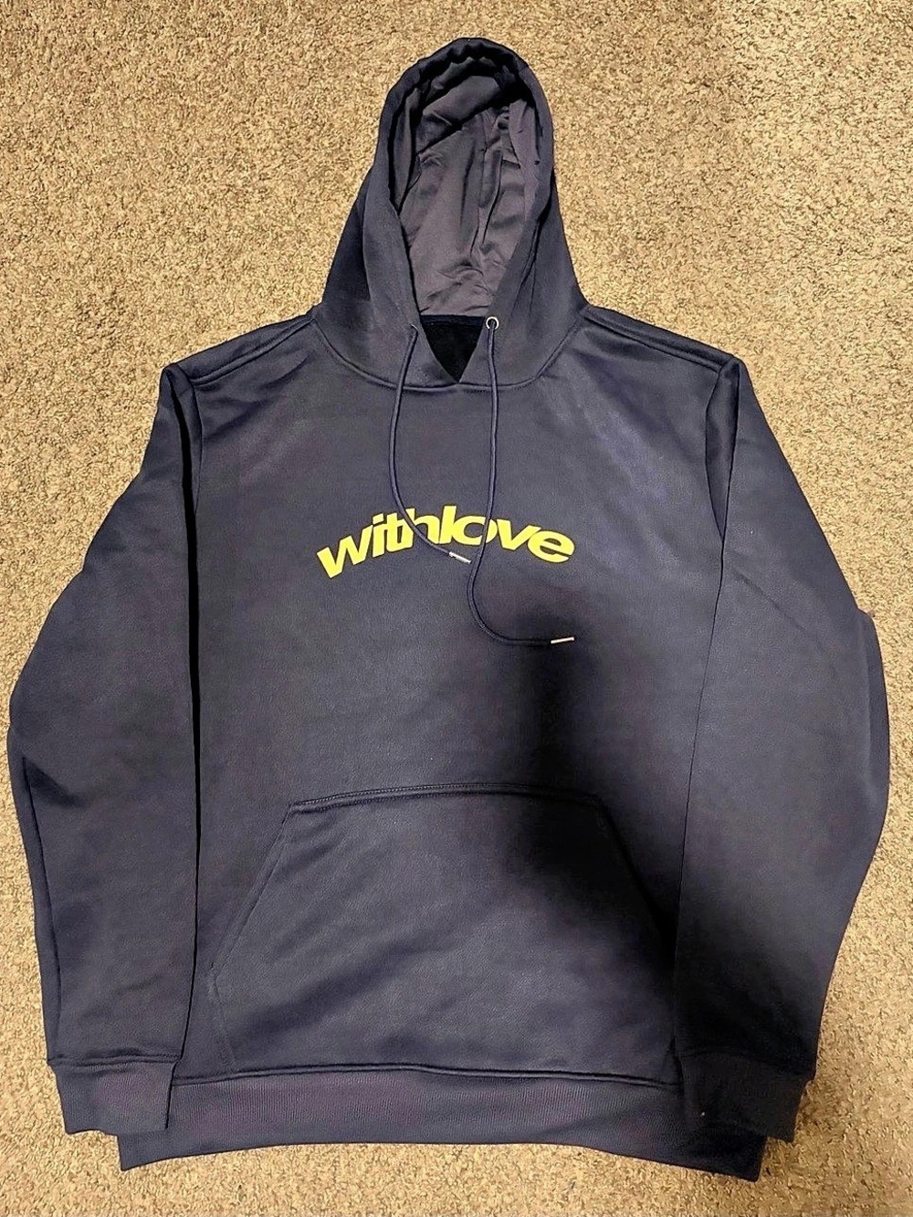 Navy Blue WithLove Hoodie 💛